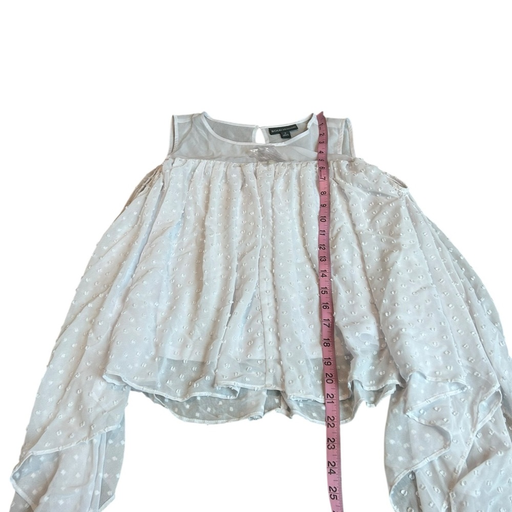 Bold Elements Drapey White Blouse - image 2